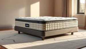 A luxurious and meticulously crafted independent spring mattress by StylesMaven. A modern, minimalist design with a sleek, tufted surface. The mattress showcases a sophisticated layered construction, featuring individually encased coils that contour to the body's curves, providing superior comfort and support. Soft, breathable fabrics in neutral tones complement the mattress's clean aesthetic. Warm, natural lighting illuminates the mattress, highlighting its premium quality and attention to detail. The scene exudes a sense of tranquility and refined elegance, perfectly suited for a serene bedroom environment.