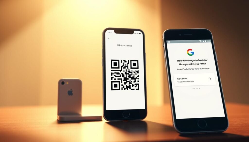 A detailed and meticulously crafted illustration of the Google Authenticator two-factor authentication process, showcasing its seamless integration within the UTown online gaming platform. The foreground depicts a smartphone display with the Google Authenticator app, its interface clean and intuitive. The middle ground highlights the QR code scanning interaction, conveying the simplicity of the setup process. The background features a subtle, elegant backdrop, evoking the sophisticated and secure nature of the UTown experience. Lighting is soft and natural, with a warm, inviting tone. The overall composition strikes a balance between functionality and aesthetics, reflecting the user-centric design principles of the UTown platform. A detailed and meticulously crafted illustration of the Google Authenticator two-factor authentication process, showcasing its seamless integration within the UTown online gaming platform. The foreground depicts a smartphone display with the Google Authenticator app, its interface clean and intuitive. The middle ground highlights the QR code scanning interaction, conveying the simplicity of the setup process. The background features a subtle, elegant backdrop, evoking the sophisticated and secure nature of the UTown experience. Lighting is soft and natural, with a warm, inviting tone. The overall composition strikes a balance between functionality and aesthetics, reflecting the user-centric design principles of the UTown platform.